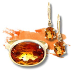 Citrine Drop Earrings - Markbridge Jewellers