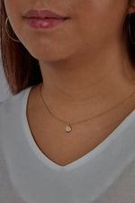 9ct Gold Diamond Cluster Initial Pendant