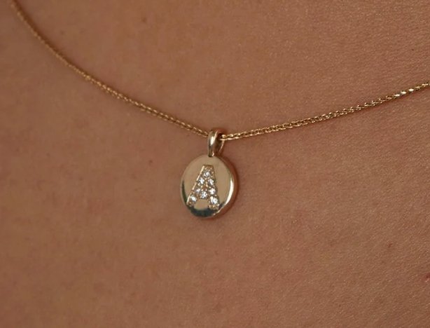 Custom-Made Stunning Solid Gold Pendant - with a Multi Diamonds