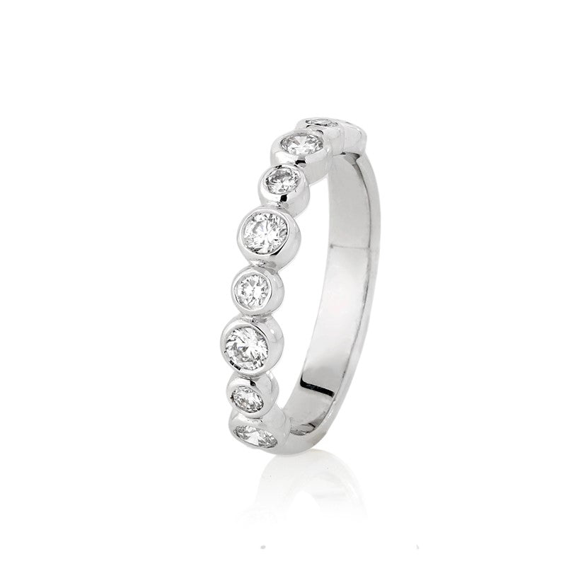 Bezel Set Diamond Eternity Ring