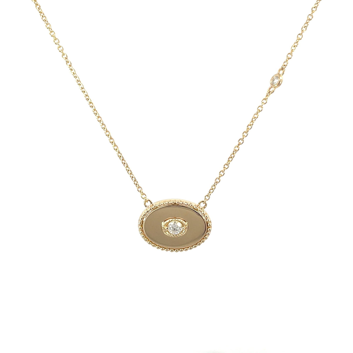 Diamond Disc Necklace - Markbridge Jewellers