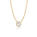 9ct Gold 0.20ct Diamond Solitaire Slider Necklace