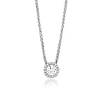 9ct Gold 0.20ct Diamond Solitaire Slider Necklace