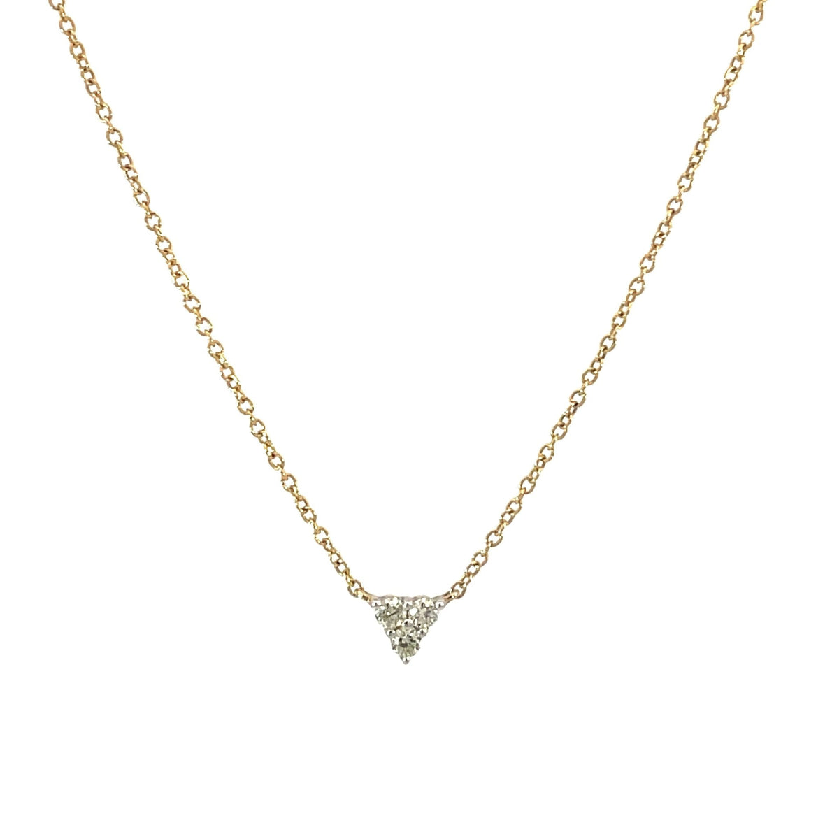 Diamond Triangle Necklace - Markbridge Jewellers