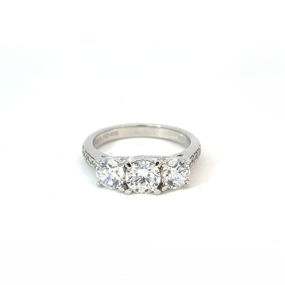 DISPLAY Three Stone Diamond Engagement Ring - Markbridge Jewellers