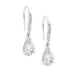 Sterling Silver CZ Drop Earring - E441S
