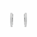 Platinum Diamond Hoop Earrings – 0.70ct