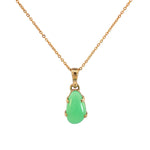 Elongated Chrysoprase Pendant - Markbridge Jewellers