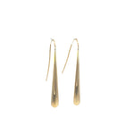 Elongated Yellow Gold Drop Earrings - Markbridge Jewellers