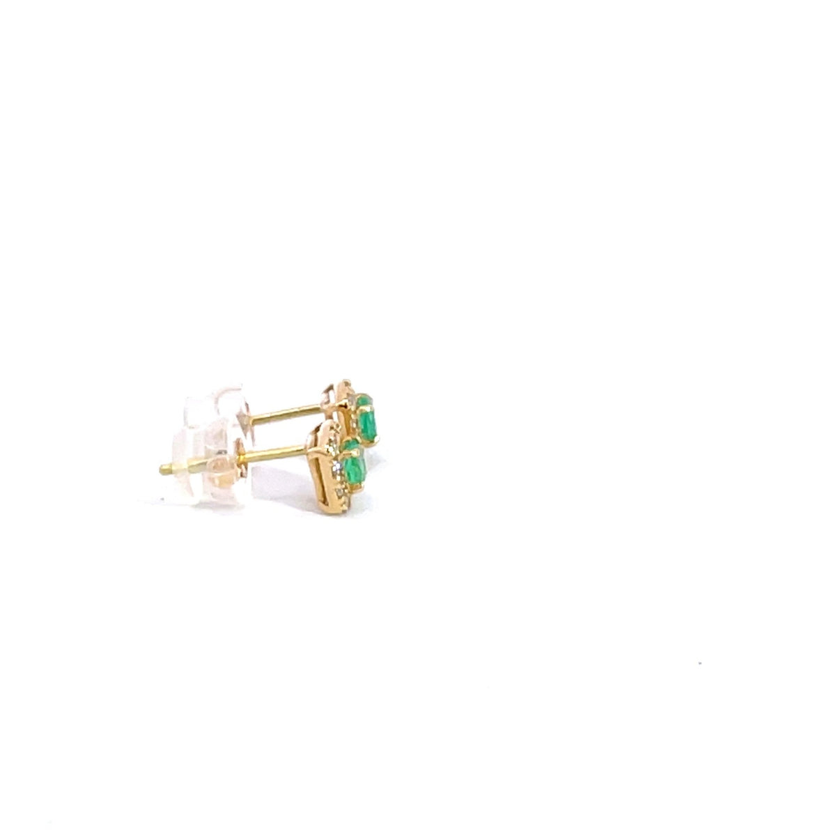 Emerald and Diamond Cluster Earrings - Markbridge Jewellers