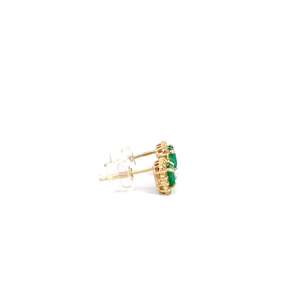 Emerald and Diamond Stud Earrings - Markbridge Jewellers