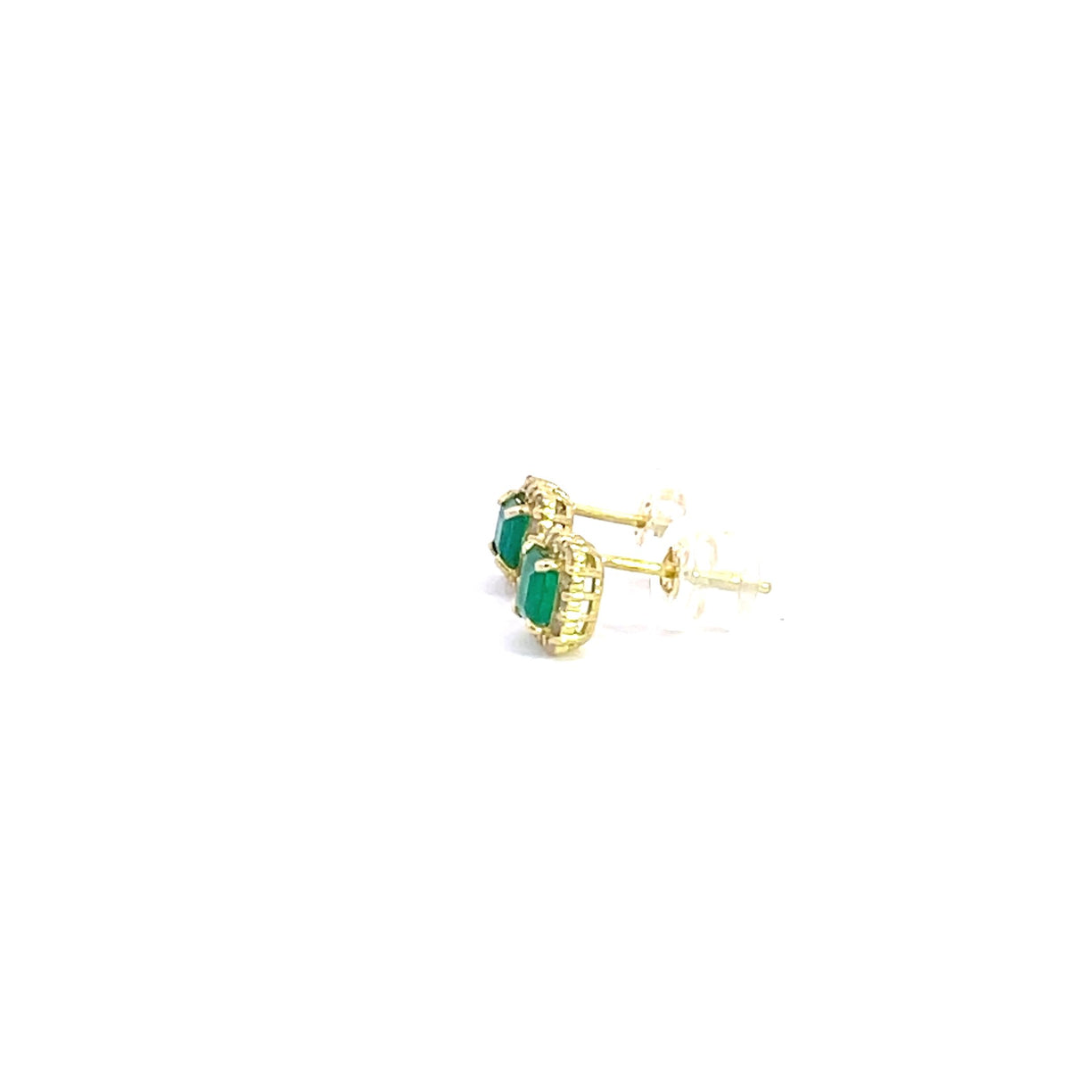 Emerald and Diamond Stud Earrings - Markbridge Jewellers