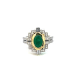 Emerald & Diamond Dress Ring - Markbridge Jewellers