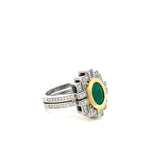 Emerald & Diamond Dress Ring - Markbridge Jewellers