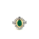 Emerald & Diamond Dress Ring - Markbridge Jewellers