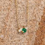 Emerald & Diamond Necklace - Markbridge Jewellers