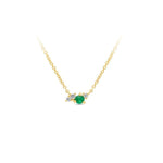Emerald & Diamond Necklace - Markbridge Jewellers