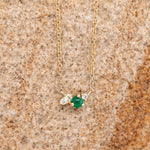 Emerald & Diamond Necklace - Markbridge Jewellers
