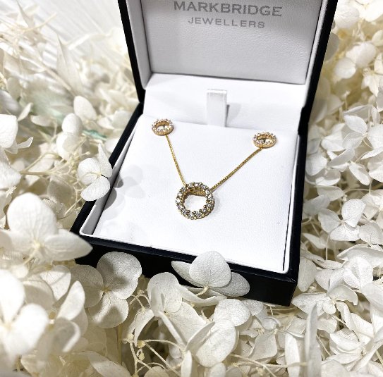 Eternal Circle Diamond Pendant and Earrings Set - Save over $400! - Markbridge Jewellers