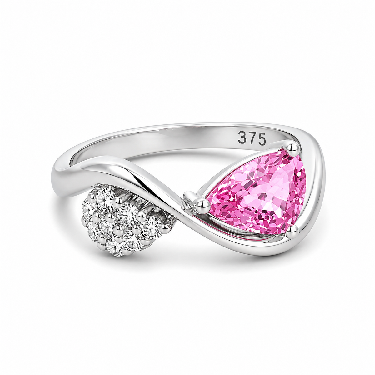 Pink Sapphire & Diamond Dress Ring