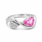 Pink Sapphire & Diamond Dress Ring