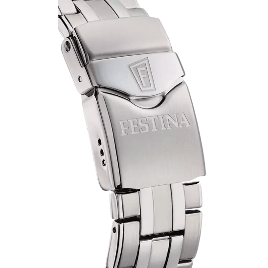 FESTINA The Originals Black Steel Strap Men's Watch - Markbridge Jewellers