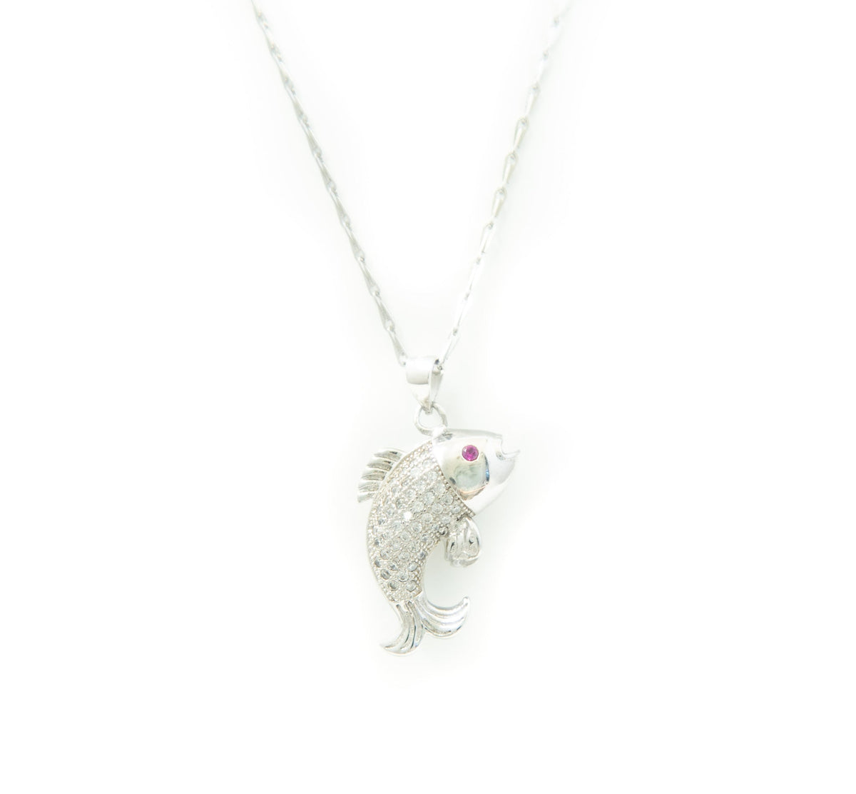Fish Eye Sterling Silver Necklace - Markbridge Jewellers