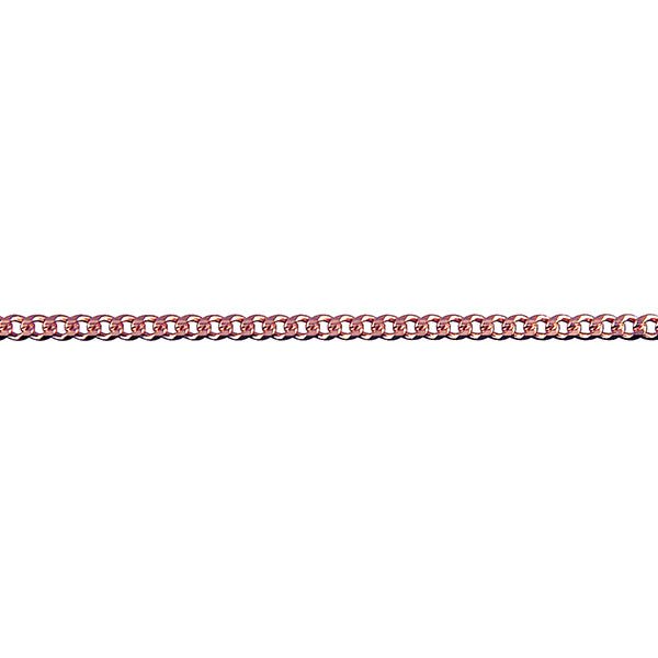 Gold Bevelled Curb Diamond Cut Chain 2.10mm - Markbridge Jewellers