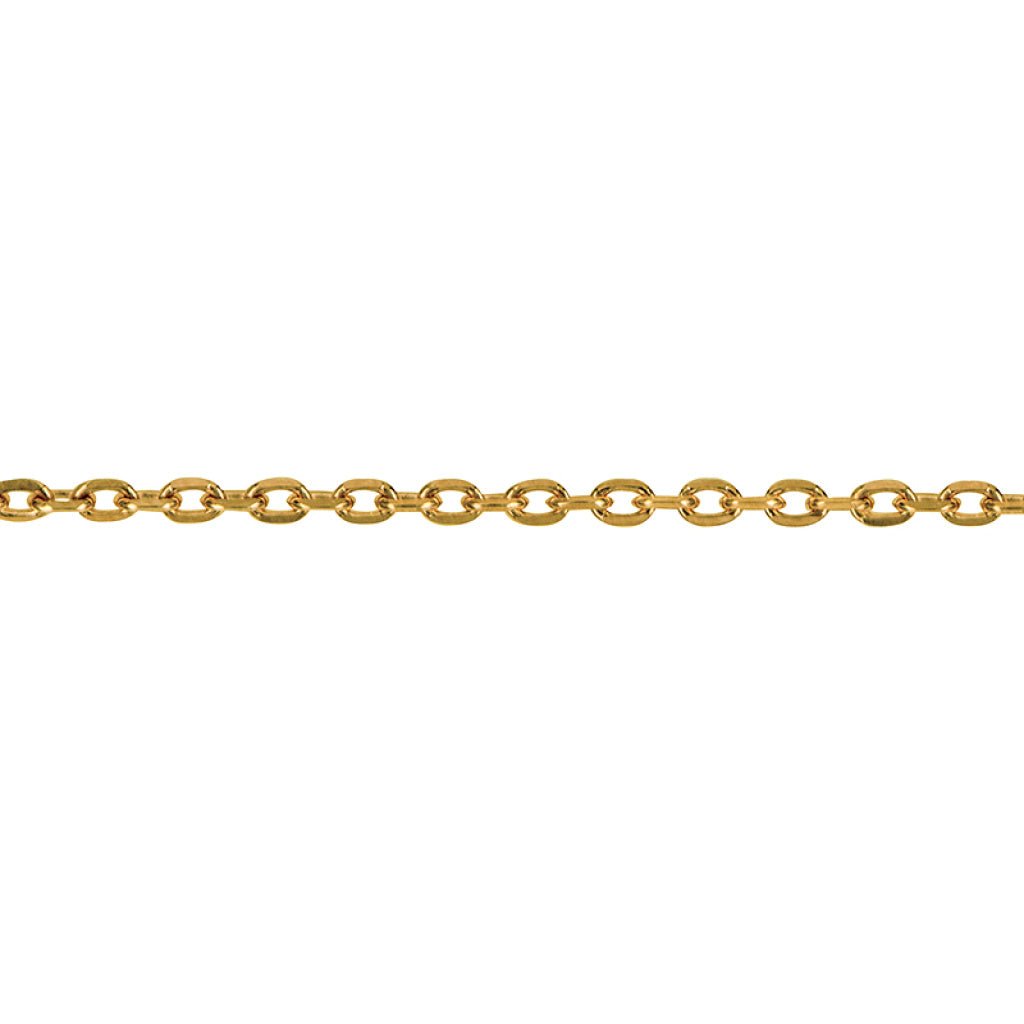 Gold Diamond Cut Cable Chain 0.90mm - Markbridge Jewellers