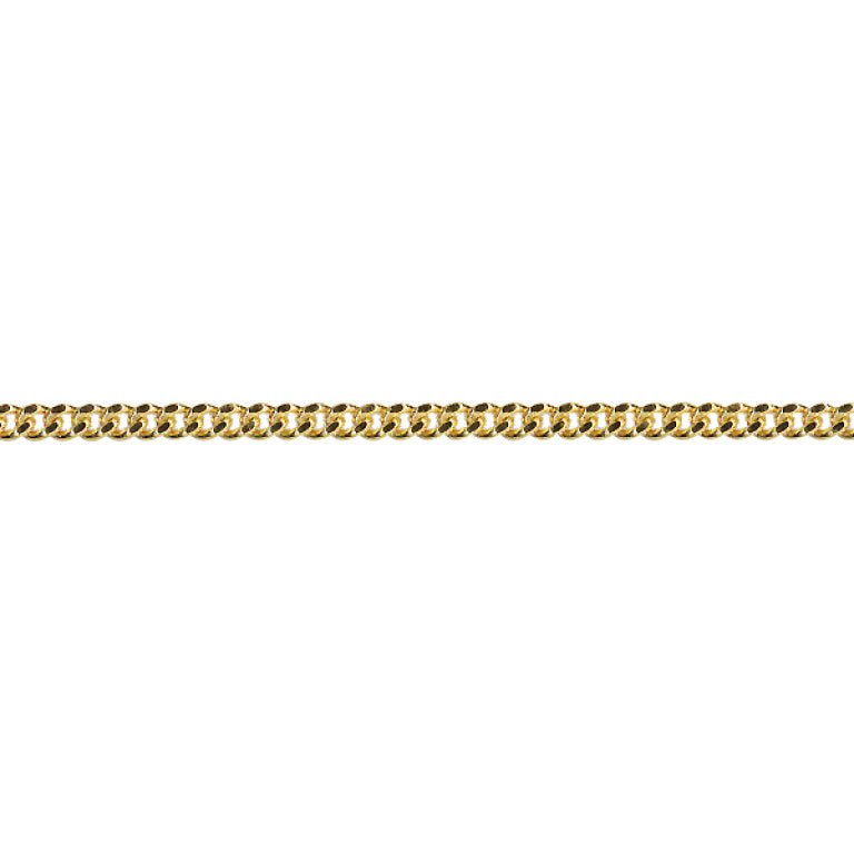 Gold Diamond Cut Curb Chain 1.0mm - Markbridge Jewellers