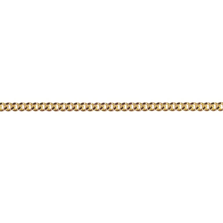 Gold Diamond Cut Curb Chain 1.50mm - Markbridge Jewellers