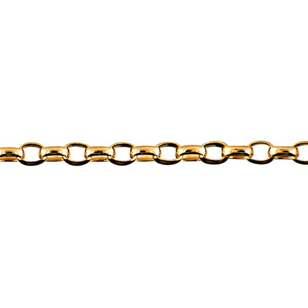 Gold Oval Belcher Bracelet 3.30mm - Markbridge Jewellers