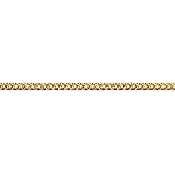 Gold Round Curb Chain 1.50mm - Markbridge Jewellers