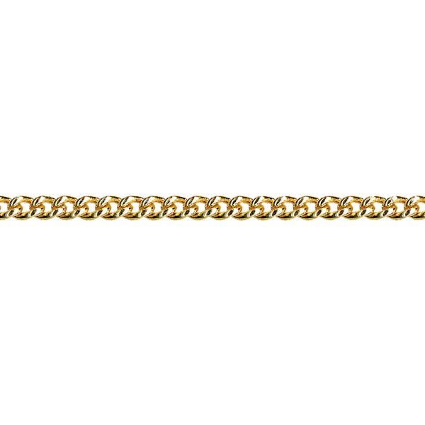 Gold Round Curb Chain 2.20mm - Markbridge Jewellers