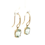 Green Amethyst Drop Earrings - Markbridge Jewellers