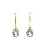 Green Amethyst Drop Earrings - Markbridge Jewellers