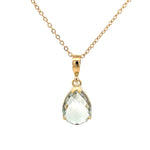 Green Amethyst Pear Pendant - Markbridge Jewellers