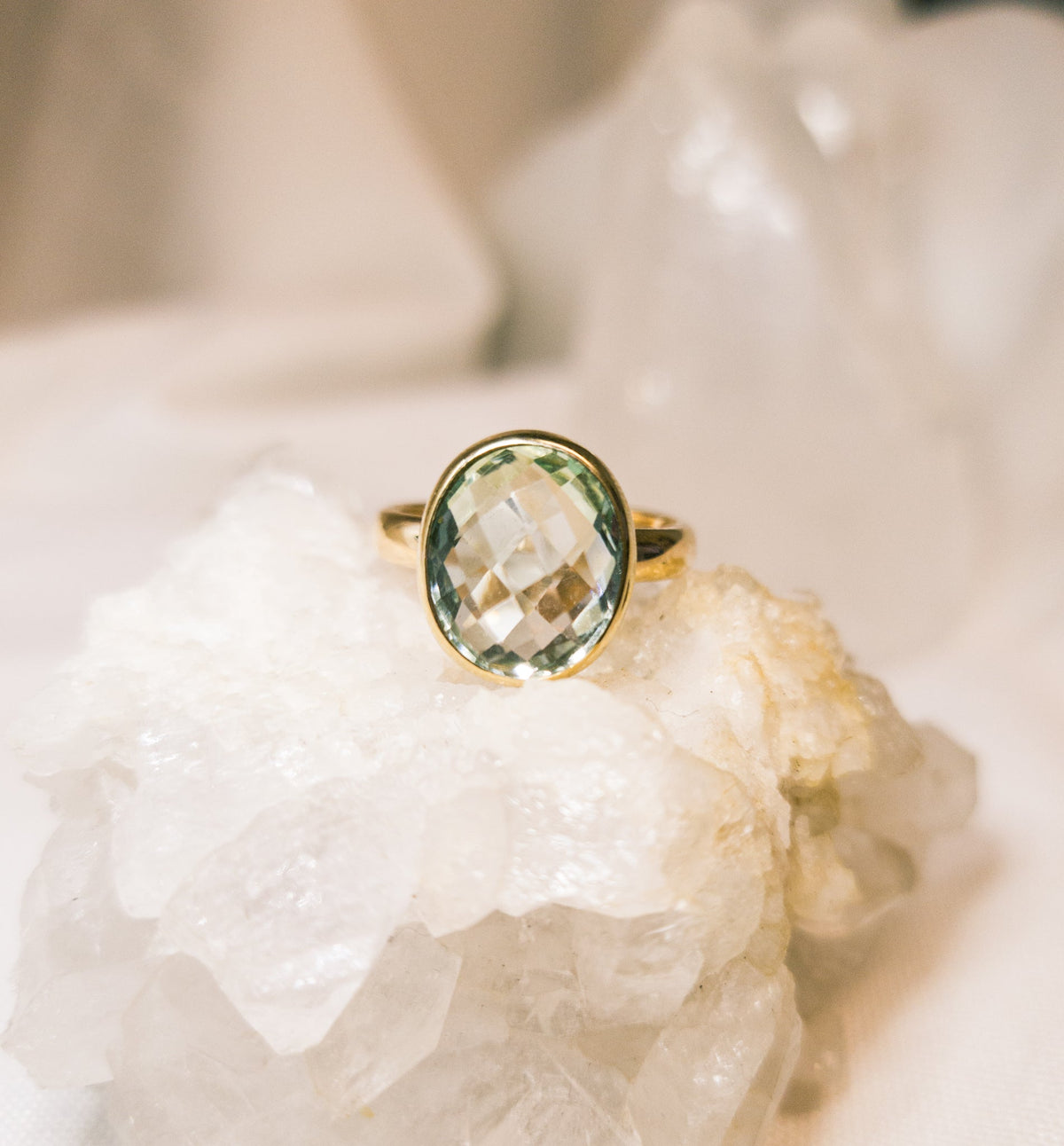 Green Amethyst Ring - Markbridge Jewellers