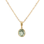 Green Amethyst Round Pendant - Markbridge Jewellers
