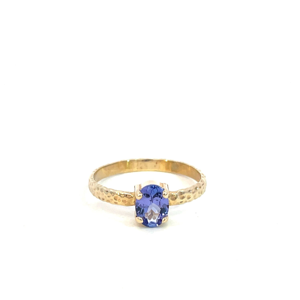 Hammered Finish Tanzanite Ring - Markbridge Jewellers