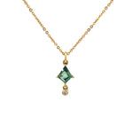 Kite - shaped Sapphire & Diamond Pendant - Markbridge Jewellers
