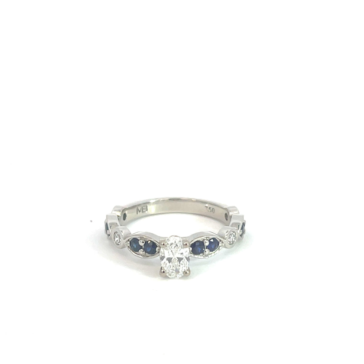 Lab Grown Diamond & Sapphire Dress Ring - Markbridge Jewellers