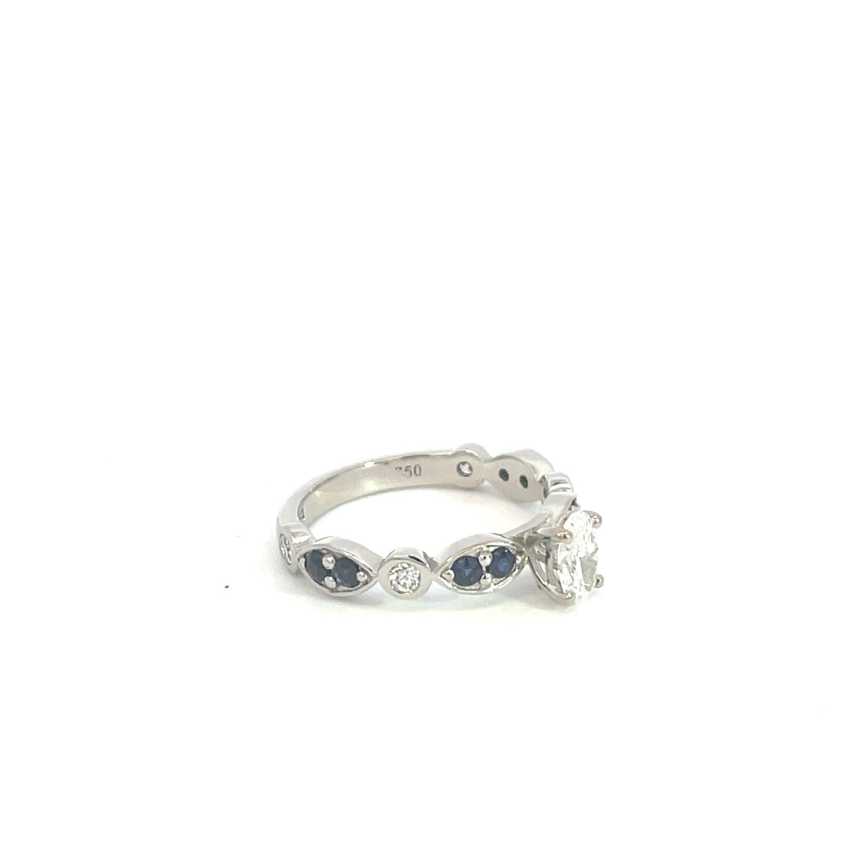 Lab Grown Diamond & Sapphire Dress Ring - Markbridge Jewellers