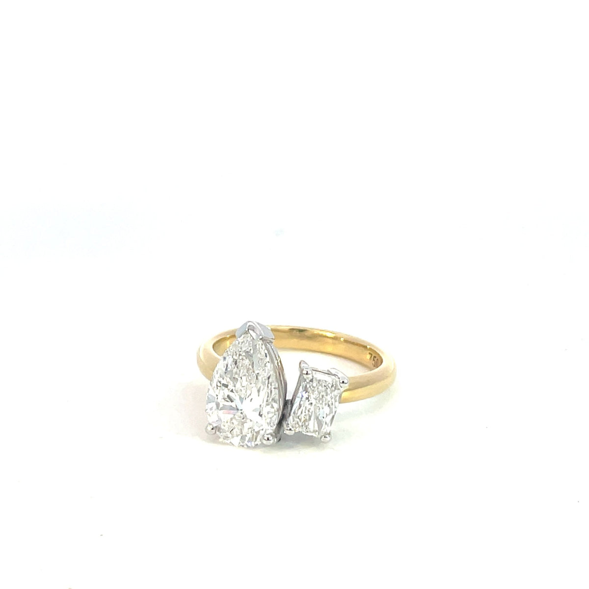 Lab Grown Two Stone Diamond Engagement Ring - Markbridge Jewellers