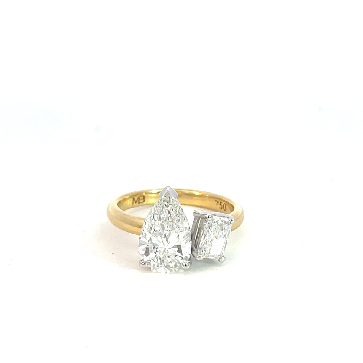 Lab Grown Two Stone Diamond Engagement Ring - Markbridge Jewellers