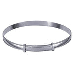 Ladies Rope Edge Expanding Bangle - Markbridge Jewellers