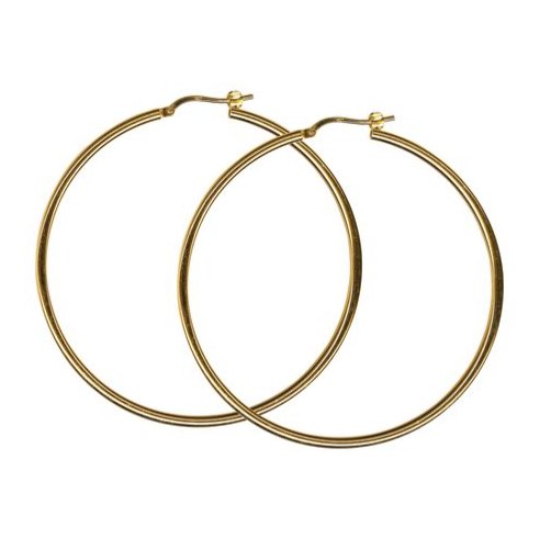 Large Yellow Gold Hoop Earrings - Markbridge Jewellers