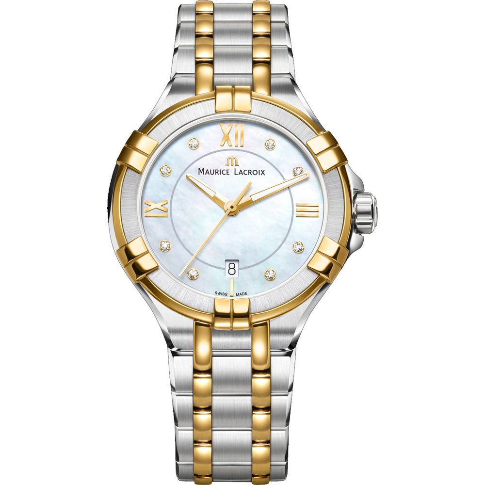 Maurice Lacroix AIKON 30mm Diamond & Mother Of Pearl Watch - Markbridge Jewellers