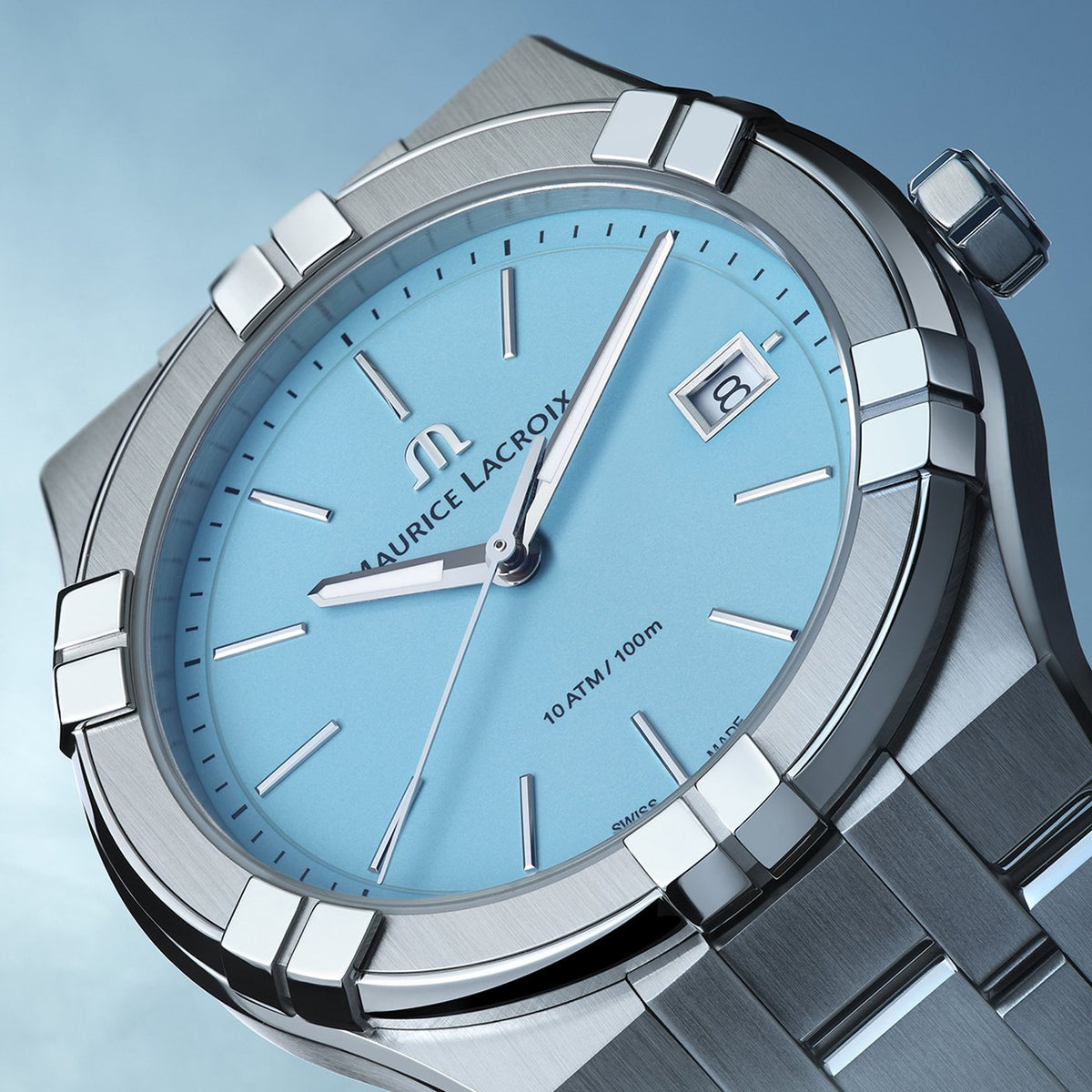 Maurice Lacroix AIKON 40mm Special Ed. Summer Vibes Turquoise Watch - Markbridge Jewellers