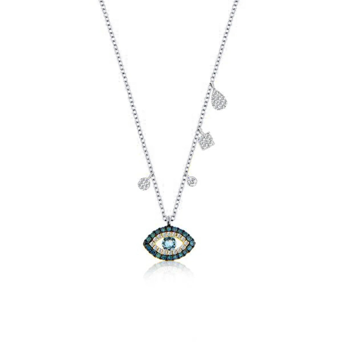 Meira T Blue Diamond Evil Eye Necklace - Markbridge Jewellers